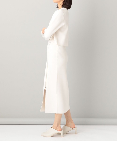 e/rm（イーアールエム）の「【e/rm】シルクコンクロップドプルオーバーニット（ニット/セーター・レディース・ブラック/アイボリー・FREE）」の11枚目の写真