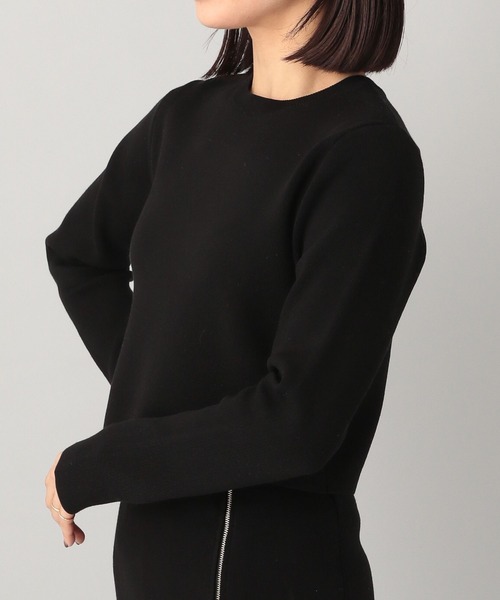e/rm（イーアールエム）の「【e/rm】シルクコンクロップドプルオーバーニット（ニット/セーター・レディース・ブラック/アイボリー・FREE）」の14枚目の写真