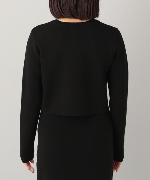 e/rm（イーアールエム）の「【e/rm】シルクコンクロップドプルオーバーニット（ニット/セーター・レディース・ブラック/アイボリー・FREE）」の7枚目の写真