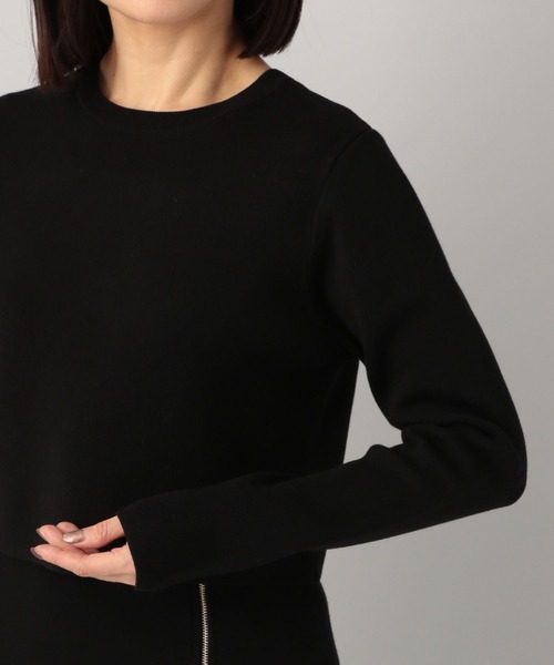 e/rm（イーアールエム）の「【e/rm】シルクコンクロップドプルオーバーニット（ニット/セーター・レディース・ブラック/アイボリー・FREE）」の17枚目の写真