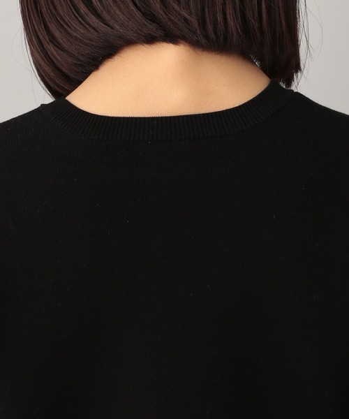 e/rm（イーアールエム）の「【e/rm】シルクコンクロップドプルオーバーニット（ニット/セーター・レディース・ブラック/アイボリー・FREE）」の19枚目の写真