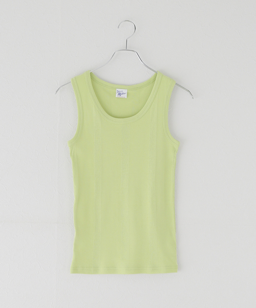 MILLER（ミラー）の「【Miller/ミラー】パネルリブタンクトップ（タンクトップ・レディース・レッド/ブラック/ホワイト/ブラック系その他/グリーン/イエロー系その他/イエロー・FREE）」の6枚目の写真