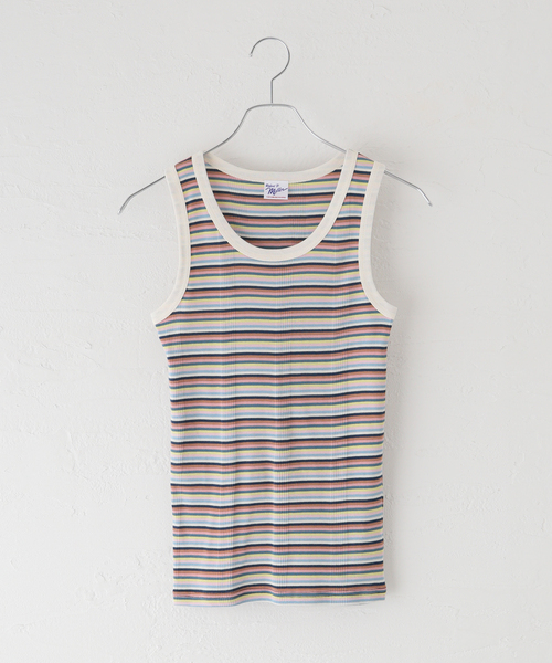 MILLER（ミラー）の「【Miller/ミラー】パネルリブタンクトップ（タンクトップ・レディース・レッド/ブラック/ホワイト/ブラック系その他/グリーン/イエロー系その他/イエロー・FREE）」の5枚目の写真