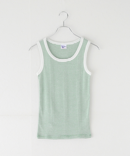 MILLER（ミラー）の「【Miller/ミラー】パネルリブタンクトップ（タンクトップ・レディース・レッド/ブラック/ホワイト/ブラック系その他/グリーン/イエロー系その他/イエロー・FREE）」の4枚目の写真