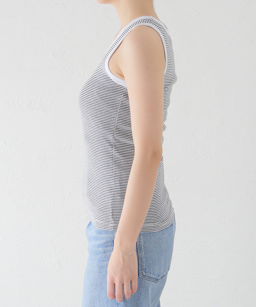 MILLER（ミラー）の「【Miller/ミラー】パネルリブタンクトップ（タンクトップ・レディース・レッド/ブラック/ホワイト/ブラック系その他/グリーン/イエロー系その他/イエロー・FREE）」の10枚目の写真