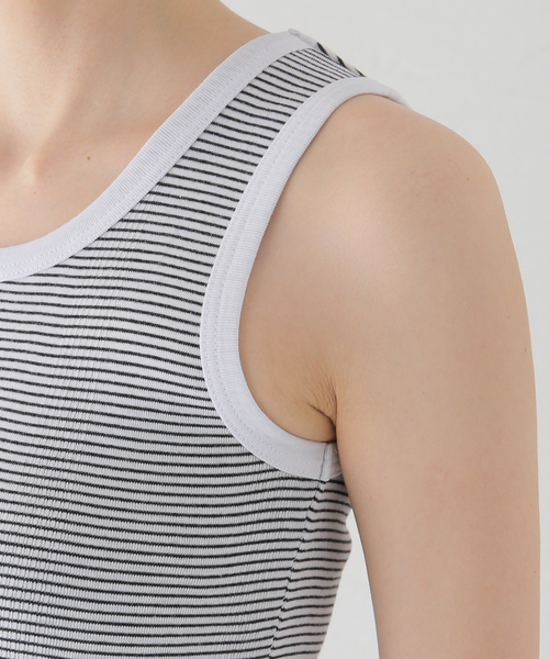 MILLER（ミラー）の「【Miller/ミラー】パネルリブタンクトップ（タンクトップ・レディース・レッド/ブラック/ホワイト/ブラック系その他/グリーン/イエロー系その他/イエロー・FREE）」の14枚目の写真