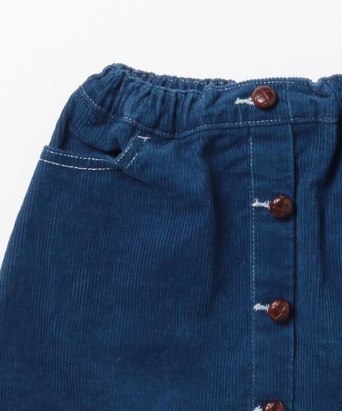 B:MING by BEAMS（ビーミングバイビームス）の「＜VERY12月号掲載＞ビーミング by ビームス / コーデュロイスカート（スカート・キッズ・ホワイト系その他/ブルー・140/110/100/90/130/120）」の4枚目の写真