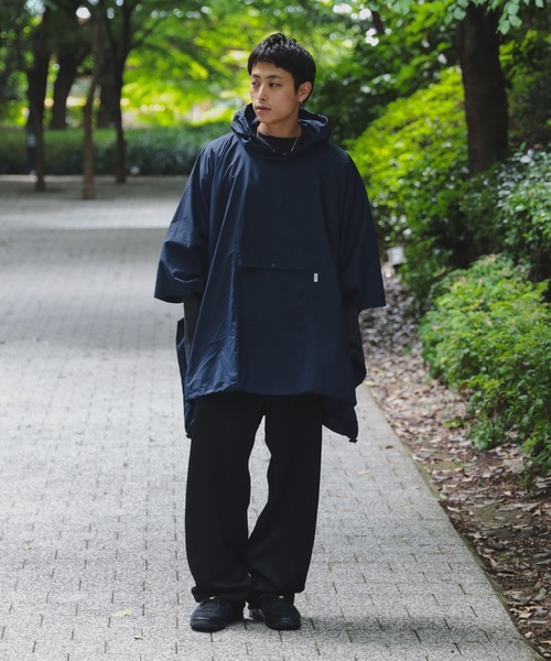 BEAMS JAPAN(ビームス ジャパン)の「〈UNISEX〉小松マテーレ × BEAMS JAPAN / 別注 ダントツ撥水(R) ポンチョ(ポンチョ・メンズ・ライトグレー/ネイビー/インディゴブルー・ONE SIZE)」の9枚目の写真