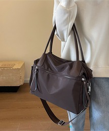 LA VORAGINE（ラ ヴォラジネ）の「2WAY外ポケット　ナイロンショルダーバッグ/ボストンバッグ（ボストンバッグ）」