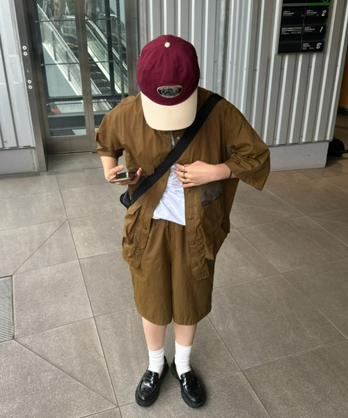 CIAOPANIC TYPY（チャオパニックティピー）の「【UNISEX】ワッペンバイカラーキャップ（キャップ・メンズ・ベージュ/アイボリー/ボルドー/グリーン/チャコールグレー・ONE SIZE）」の15枚目の写真