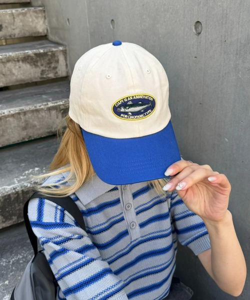 CIAOPANIC TYPY（チャオパニックティピー）の「【UNISEX】ワッペンバイカラーキャップ（キャップ・メンズ・ベージュ/アイボリー/ボルドー/グリーン/チャコールグレー・ONE SIZE）」の7枚目の写真