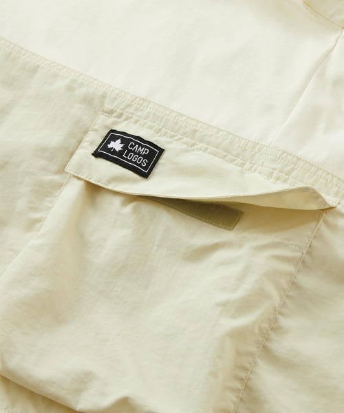 LOGOS(ロゴス)の「【CAMP LOGOS/キャンプロゴス】コットン×ナイロン 7分袖 コンビネーションTシャツ(Tシャツ/カットソー・メンズ・ブラック/チャコールグレー/オフホワイト・L/M/XL)」の5枚目の写真