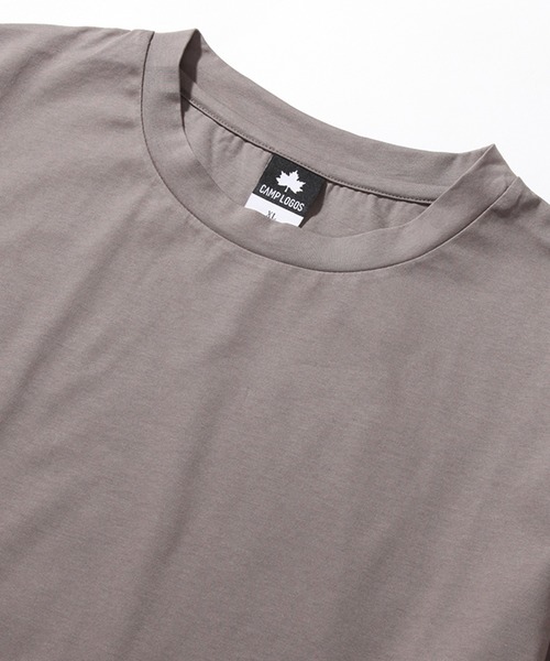 LOGOS(ロゴス)の「【CAMP LOGOS/キャンプロゴス】コットン×ナイロン 7分袖 コンビネーションTシャツ(Tシャツ/カットソー・メンズ・ブラック/チャコールグレー/オフホワイト・L/M/XL)」の9枚目の写真