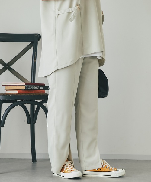 un dix cors（アンディコール）の「ツイードスリットパンツ（スラックス・レディース・ベージュ/オレンジ/ブラック・FREE）」の19枚目の写真