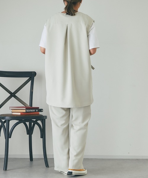 un dix cors（アンディコール）の「ツイードスリットパンツ（スラックス・レディース・ベージュ/オレンジ/ブラック・FREE）」の16枚目の写真