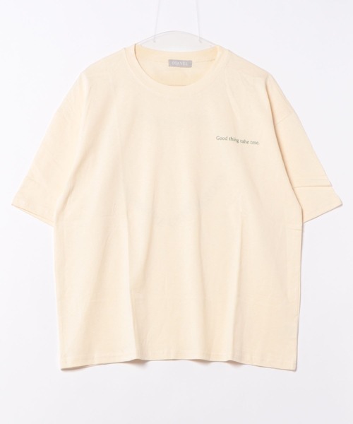 DIAVEL（ディアベル）の「【SALE激安中】ハートグラフィックロゴプリントオーバーサイズTシャツ／ユニセックス ビッグシルエット（Tシャツ/カットソー・レディース・ホワイト/アイボリー/ホワイト系その他/ブラック/ライトブルー/ブラック系その他/ダークグレー/ホワイト×ブラック・M）」の12枚目の写真