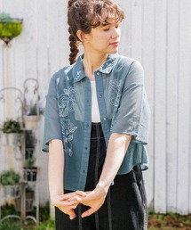 niko and... | シアーメッシュ刺繍シャツ(シャツ/ブラウス)