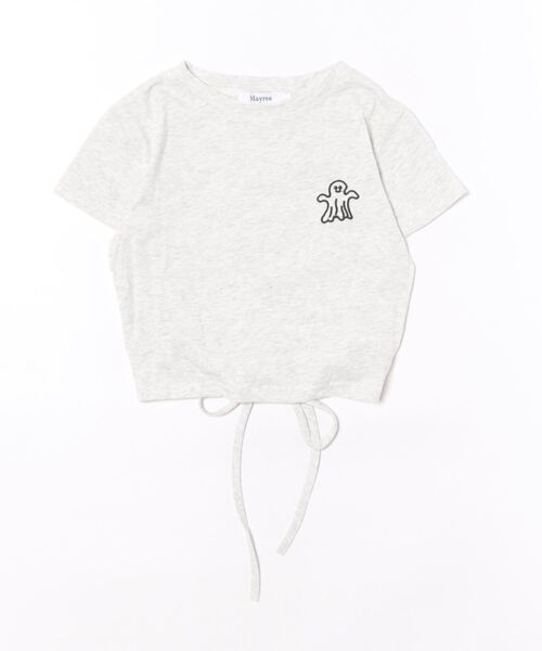 Mayree(メイリー)の「【Mayree】ショート丈クロップドチビTシャツ(Tシャツ/カットソー・レディース・グレー/イエロー/ピンク・SMALL/MEDIUM/LARGE)」の13枚目の写真