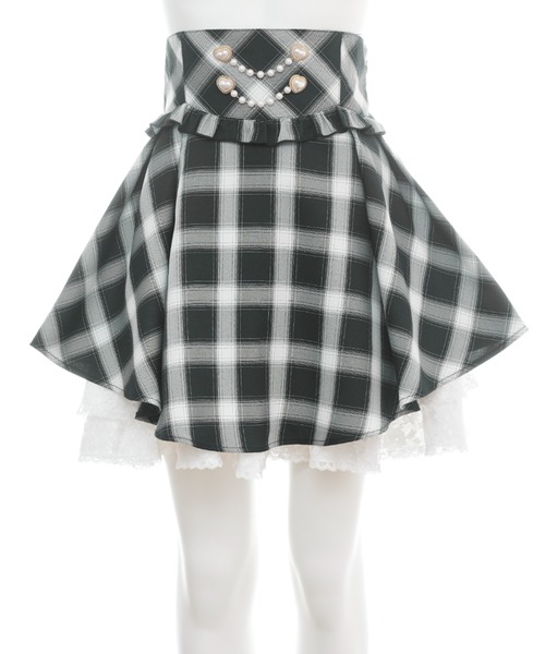 Secret Honey（シークレットハニー）の「サイドアップヘムスカート（スカート・レディース・ブラック/ライトブルー/ブラックミックス・MEDIUM）」の20枚目の写真