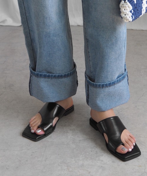 minia（ミニア）の「メタリックトングサンダル（サンダル・レディース・ブラック/シルバー/ブロンズ・LL/S/M/L）」の9枚目の写真