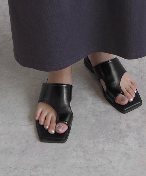 minia（ミニア）の「メタリックトングサンダル（サンダル・レディース・ブラック/シルバー/ブロンズ・LL/S/M/L）」の18枚目の写真
