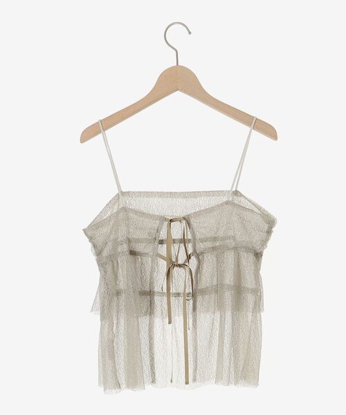 le.coeur blanc（ルクールブラン）の「メロンチュールキャミブラウス（シャツ/ブラウス・レディース・ブラック/モカ・38）」の21枚目の写真