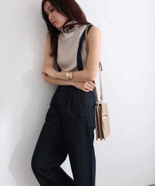 ElegChic（エレグシック）の「取り外し可能サスペンダーデニムワイドパンツ（サロペット/オーバーオール・レディース・ネイビー/ブルー/ネイビー系・M/L/XL/3L/4L）」の18枚目の写真