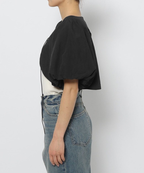 LOWRYS FARM（ローリーズファーム）の「ＰＵＴＯＮボレロ　108011（カーディガン/ボレロ・レディース・アイボリー/ブラック・FREE）」の14枚目の写真