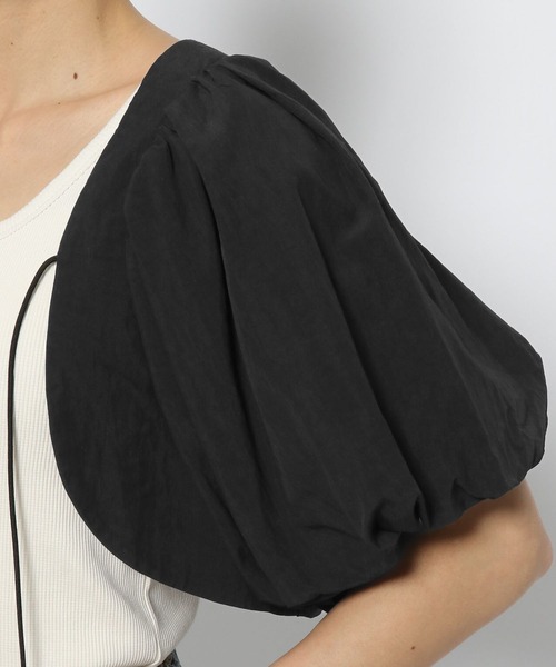 LOWRYS FARM（ローリーズファーム）の「ＰＵＴＯＮボレロ　108011（カーディガン/ボレロ・レディース・アイボリー/ブラック・FREE）」の17枚目の写真