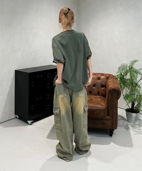 EZKATON正規品★23SS★Stain デニムパンツ EZKATON正規品☆23SS☆Stain デニムパンツ (EZKATON/デニム