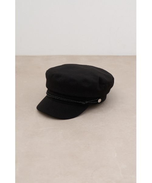 AZUL by moussy(アズールバイマウジー)の「ブレイディッドロープキャスケット(キャップ・レディース・ベージュ/ブラック・FREE)」の8枚目の写真