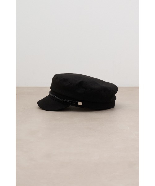 AZUL by moussy(アズールバイマウジー)の「ブレイディッドロープキャスケット(キャップ・レディース・ベージュ/ブラック・FREE)」の7枚目の写真