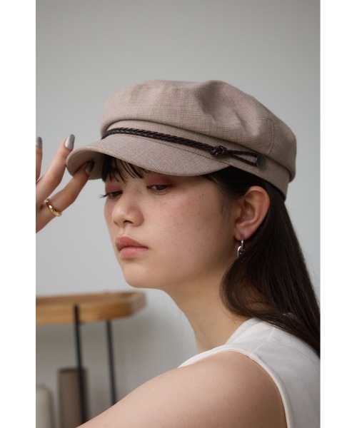 AZUL by moussy(アズールバイマウジー)の「ブレイディッドロープキャスケット(キャップ・レディース・ベージュ/ブラック・FREE)」の16枚目の写真