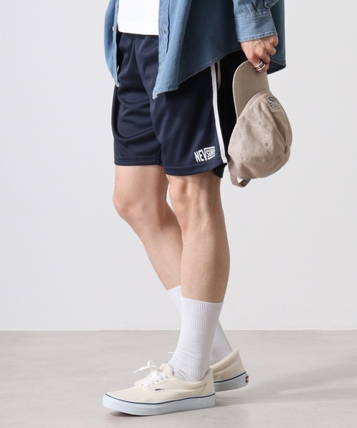 FUNALIVE（ファンアライブ）の「NEV Dry Mesh Shorts / ドライメッシュハーフパンツ unisex（その他パンツ・メンズ・チャコール/イエロー/ネイビー/パープル/オレンジ/ブラック・XL/L/M）」の2枚目の写真