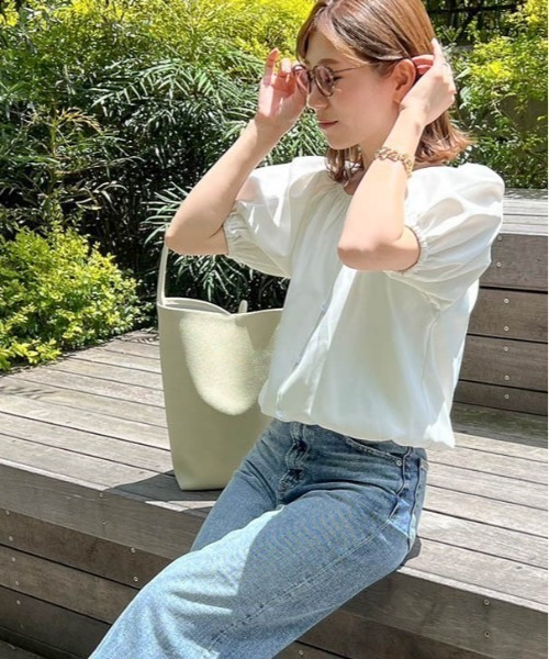 AMELY(エミリー)の「【コラボ】マルチウェイオフショルダー(シャツ/ブラウス・レディース・ホワイト/ブラック/ホワイト系その他/ブラック系その他・フリー)」の10枚目の写真