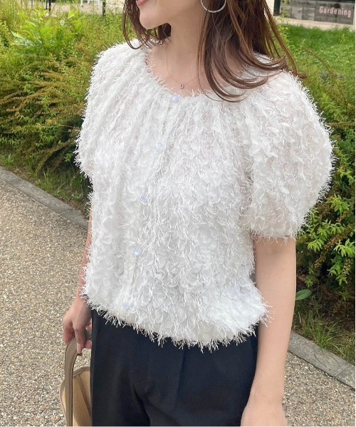 AMELY(エミリー)の「【コラボ】マルチウェイオフショルダー(シャツ/ブラウス・レディース・ホワイト/ブラック/ホワイト系その他/ブラック系その他・フリー)」の7枚目の写真