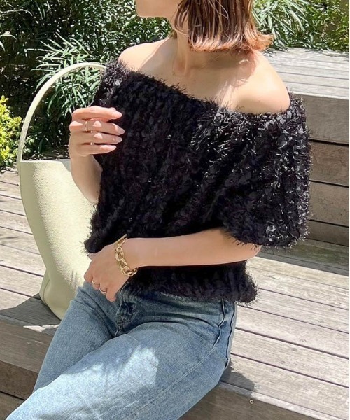AMELY(エミリー)の「【コラボ】マルチウェイオフショルダー(シャツ/ブラウス・レディース・ホワイト/ブラック/ホワイト系その他/ブラック系その他・フリー)」の18枚目の写真