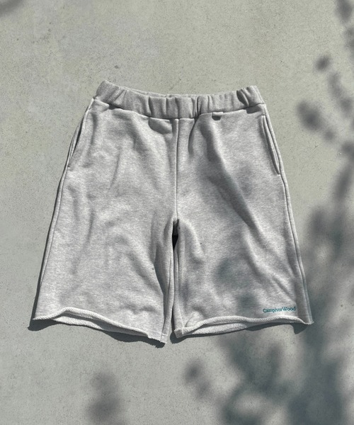 【セール】roll neck wide baggy sweat half pants / ロールネックスウェットワイドバギーハーフパンツ（スウェットパンツ）｜Camphor wood（カンファーウッド）