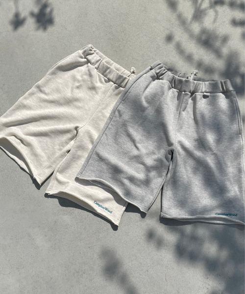CAMPHOR WOOD（カンファーウッド）の「roll neck wide baggy sweat half pants / ロールネックスウェットワイドバギーハーフパンツ（スウェットパンツ・メンズ・オートミール/杢グレー・SMALL/MEDIUM/LARGE）」の9枚目の写真