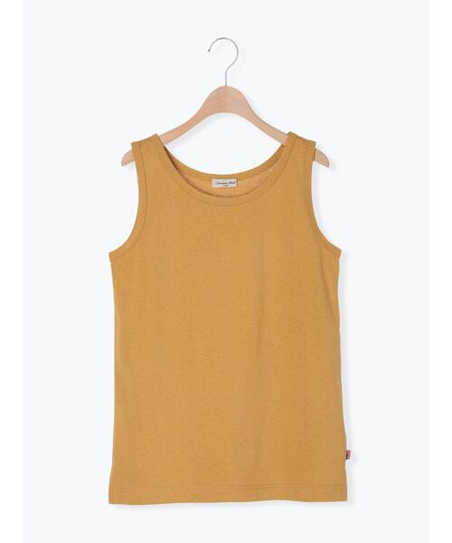 Samansa Mos2（サマンサ モスモス）の「【USAコットン】ノースリーブ（タンクトップ・レディース・ブラック/オフホワイト/モカ/パープル/マスタード/グリーン・F）」の19枚目の写真