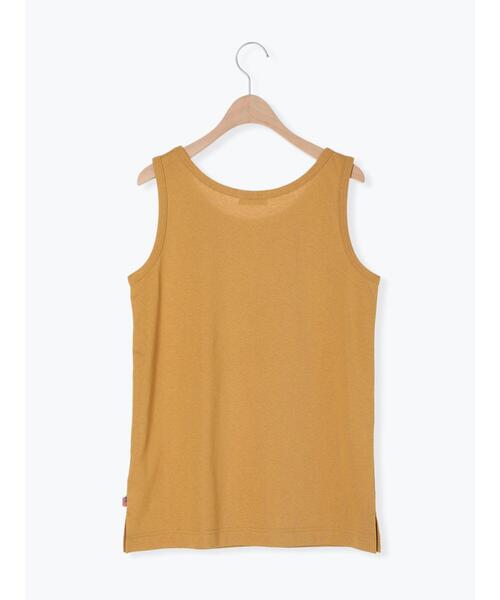 Samansa Mos2（サマンサ モスモス）の「【USAコットン】ノースリーブ（タンクトップ・レディース・ブラック/オフホワイト/モカ/パープル/マスタード/グリーン・F）」の20枚目の写真