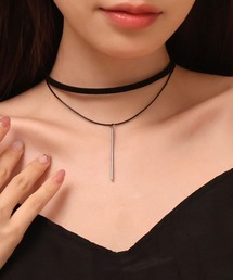 CEMONEMO（セモネモ）の「【デザイン追加】ベロア 2連 チョーカー（チョーカー）」