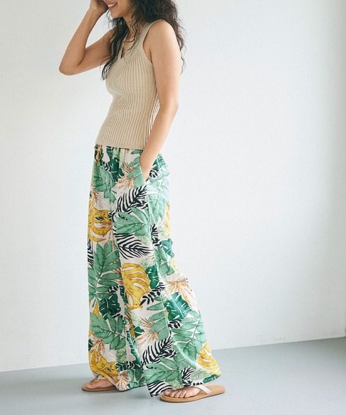 coca（coca）（コカ）の「とろレーヨンカラーリーフ柄パンツ（その他パンツ・レディース・その他・SHORT/MEDIUM/LONG）」の9枚目の写真