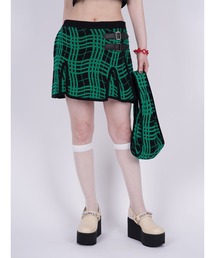 PAMEO POSE（パメオポーズ）の「Skewed Checks Mini Skirt（スカート
