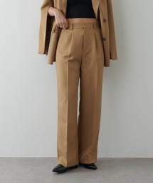 【セットアップ対応】ストレッチツイルワイドパンツ