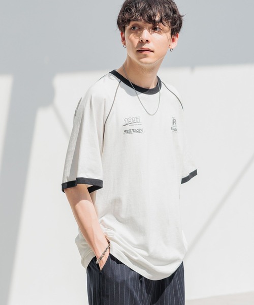 RAGEBLUE（レイジブルー）の「天竺/オーバーサイズゲームTシャツ（Tシャツ/カットソー・メンズ・ブルー/ホワイト/ブラック・MEDIUM/LARGE）」の17枚目の写真