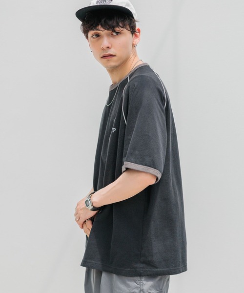 RAGEBLUE（レイジブルー）の「天竺/オーバーサイズゲームTシャツ（Tシャツ/カットソー・メンズ・ブルー/ホワイト/ブラック・MEDIUM/LARGE）」の12枚目の写真