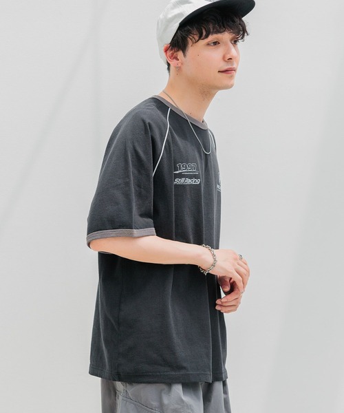 RAGEBLUE（レイジブルー）の「天竺/オーバーサイズゲームTシャツ（Tシャツ/カットソー・メンズ・ブルー/ホワイト/ブラック・MEDIUM/LARGE）」の11枚目の写真