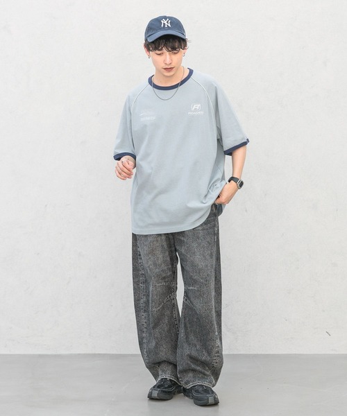 RAGEBLUE（レイジブルー）の「天竺/オーバーサイズゲームTシャツ（Tシャツ/カットソー・メンズ・ブルー/ホワイト/ブラック・MEDIUM/LARGE）」の10枚目の写真