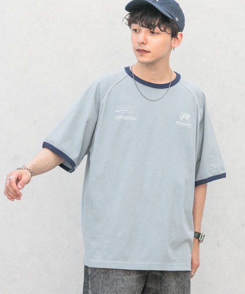 RAGEBLUE（レイジブルー）の「天竺/オーバーサイズゲームTシャツ（Tシャツ/カットソー・メンズ・ブルー/ホワイト/ブラック・MEDIUM/LARGE）」の6枚目の写真